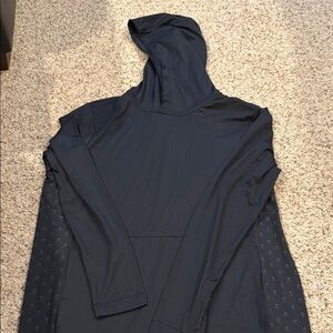 Pure Hockey Black Hooded Long Sleeve Hockey helmet Shirt M NWT